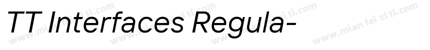 TT Interfaces Regula字体转换